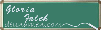 Gloria Falch Visitenkarte